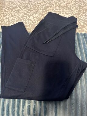 Maurices Black Straight-Leg Jumpsuit Pants with Drawstring Waist new without tag